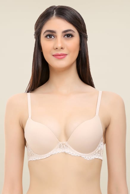 Zivame Beige Lace Bra Zivame Beige Lace Bra