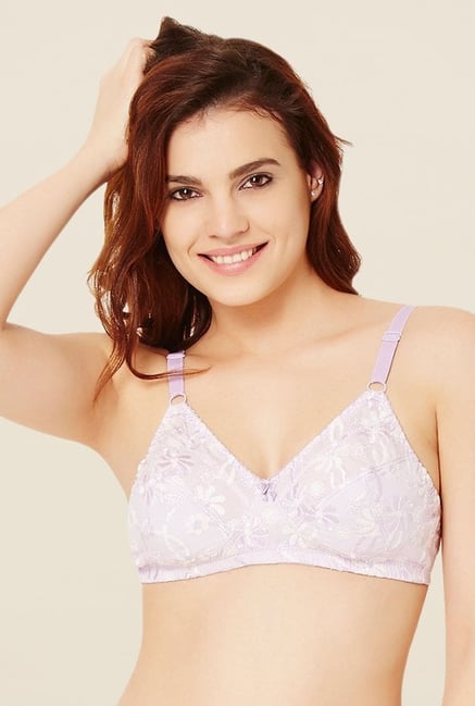 Rosaline by Zivame Lavender Embroidered Bra Rosaline by Zivame Lavender Embroidered Bra