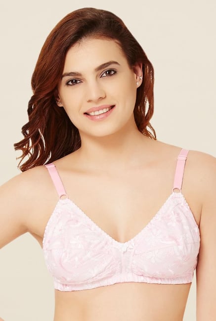 Rosaline by Zivame Light Pink Embroidered Bra Rosaline by Zivame Light Pink Embroidered Bra