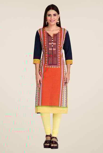 Indi Dori Multicolor Printed Kurta Indi Dori Multicolor Printed Kurta