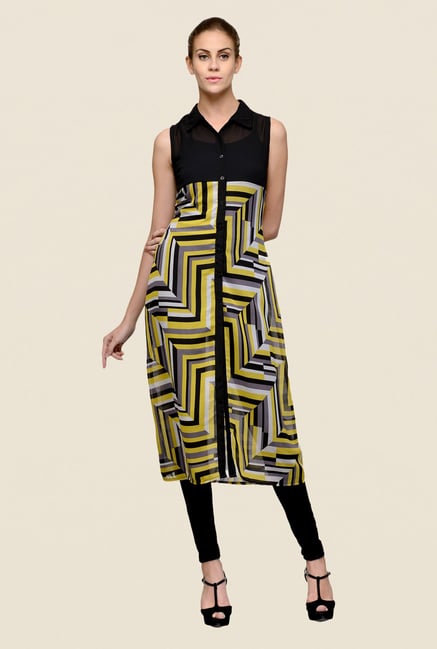 Indi Dori Multicolor Printed Kurta Indi Dori Multicolor Printed Kurta