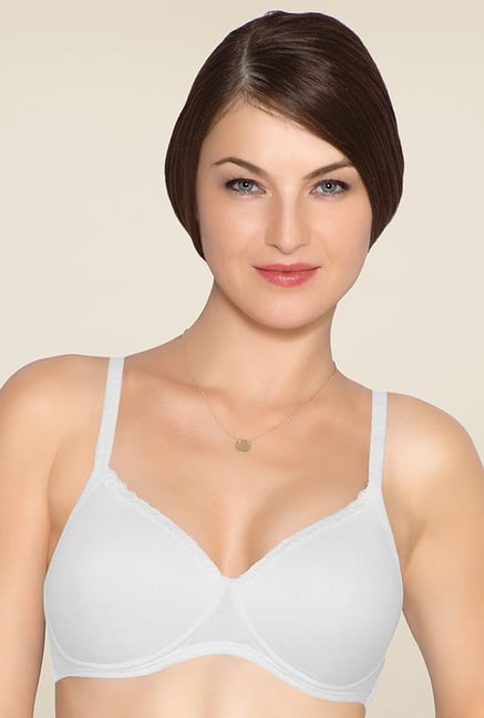 Amante White Solid T-shirt Bra Amante White Solid T-shirt Bra