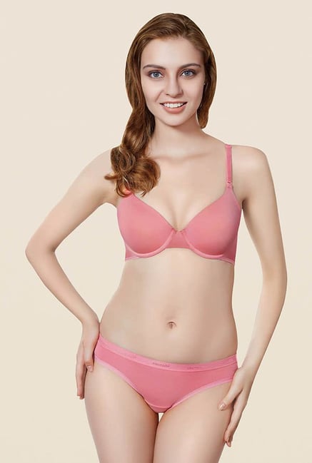 Amante Pink Solid T-shirt Bra Amante Pink Solid T-shirt Bra