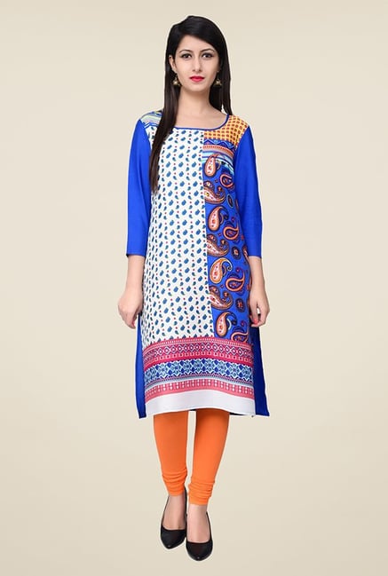 Juniper Blue Paisley Print Kurta Juniper Blue Paisley Print Kurta