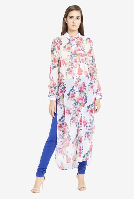 Globus Blue Solid Churidar Globus Blue Solid Churidar