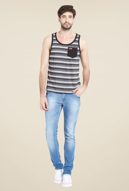 Globus Grey Striped T Shirt Globus Grey Striped T Shirt