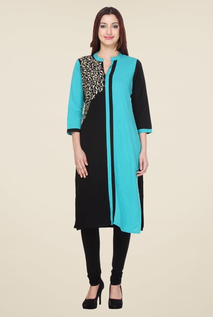 Varanga Black Embroidered Kurta Varanga Black Embroidered Kurta