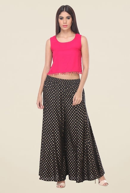 Varanga Black Printed Palazzo Varanga Black Printed Palazzo