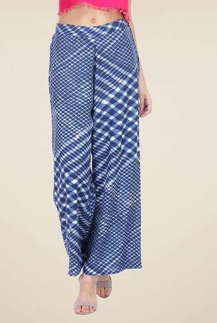 Varanga Blue Printed Palazzo Varanga Blue Printed Palazzo