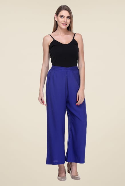 Varanga Blue Solid Palazzo Varanga Blue Solid Palazzo