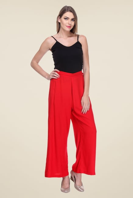 Varanga Red Solid Palazzo Varanga Red Solid Palazzo