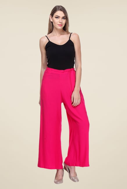 Varanga Pink Solid Palazzo Varanga Pink Solid Palazzo