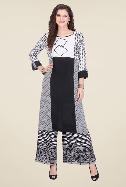 Varanga White Printed Kurta Varanga White Printed Kurta
