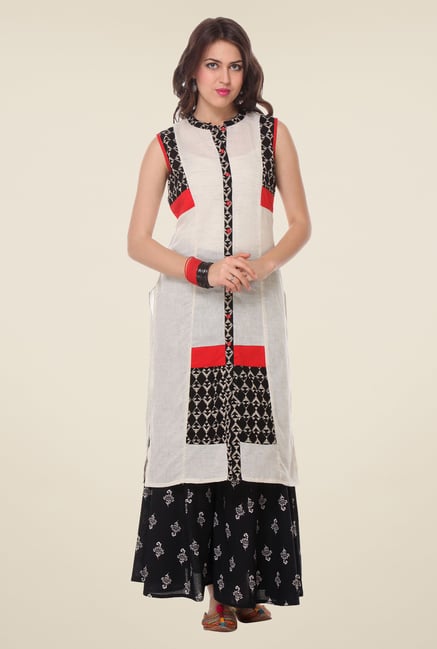 Varanga White Printed Kurta Varanga White Printed Kurta