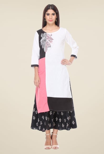 Varanga White Embroidered Kurta Varanga White Embroidered Kurta
