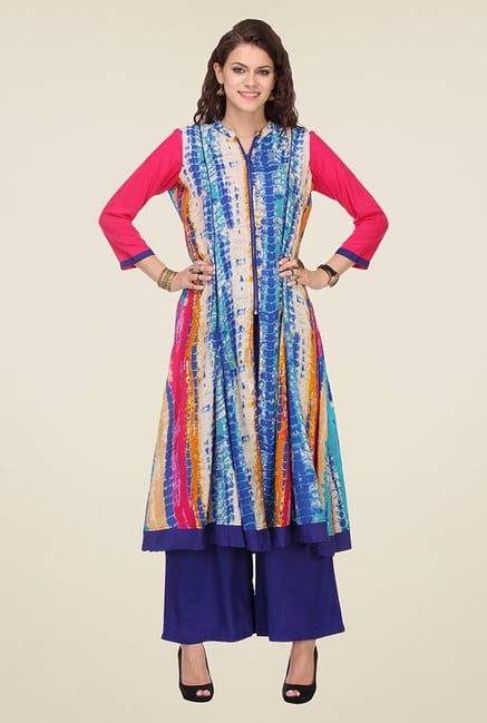 Varanga Multicolor Printed Kurta Varanga Multicolor Printed Kurta