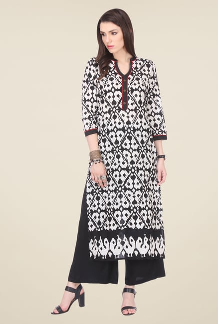 Varanga White Printed Kurta Varanga White Printed Kurta