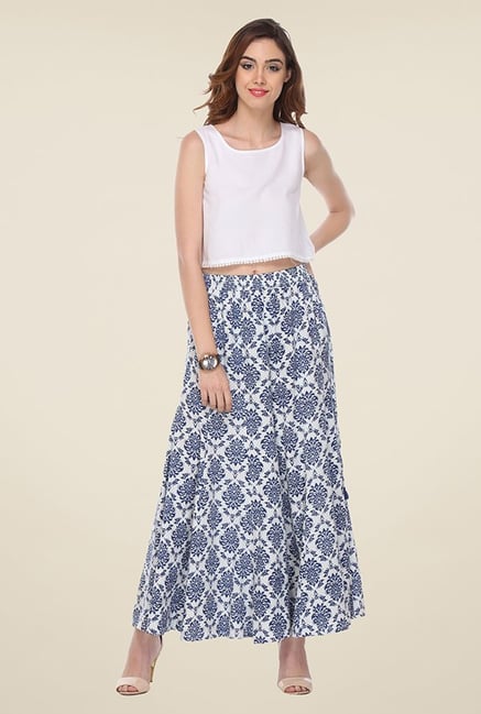 Varanga Blue Printed Palazzo Varanga Blue Printed Palazzo
