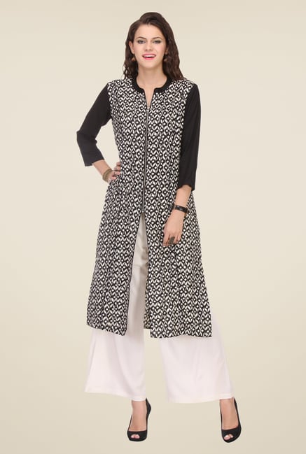 Varanga Black Printed Kurta Varanga Black Printed Kurta