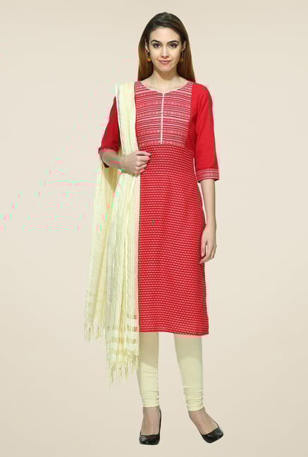 Aurelia Red Printed Kurta Aurelia Red Printed Kurta