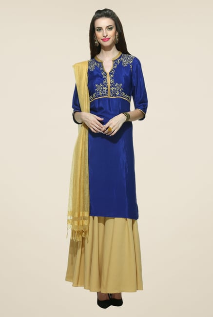 Aurelia Blue Embroidered Kurta Aurelia Blue Embroidered Kurta