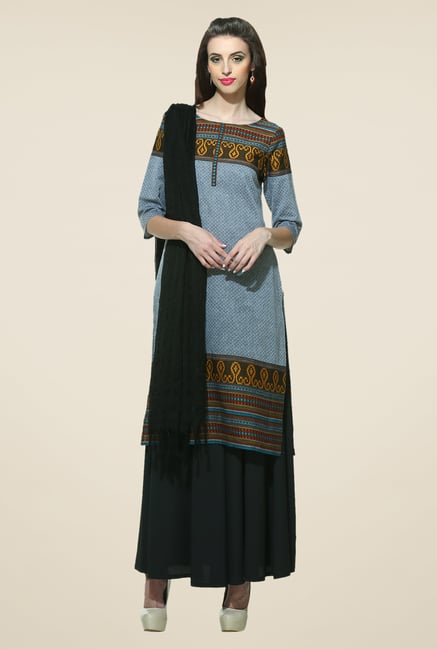 Aurelia Grey Printed Kurta Aurelia Grey Printed Kurta