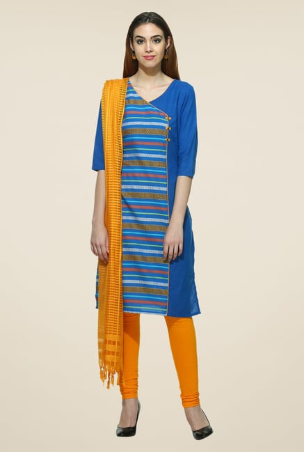 Aurelia Blue Striped Kurta Aurelia Blue Striped Kurta