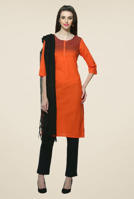 Aurelia Orange Printed Kurta Aurelia Orange Printed Kurta