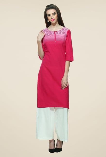 Aurelia Pink Printed Kurta Aurelia Pink Printed Kurta