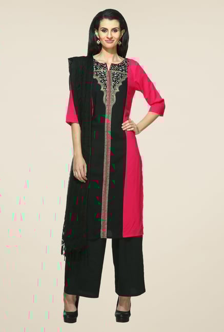 Aurelia Black & Pink Printed Kurta Aurelia Black & Pink Printed Kurta