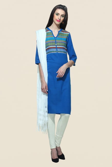 Aurelia Blue Printed Kurta Aurelia Blue Printed Kurta
