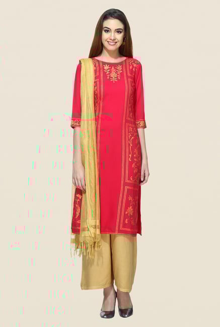 Aurelia Coral Printed Kurta Aurelia Coral Printed Kurta