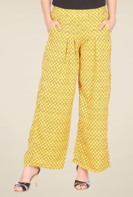 Aurelia Yellow Printed Palazzo Aurelia Yellow Printed Palazzo