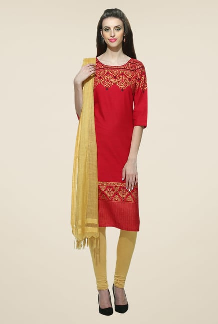Aurelia Red Printed Kurta Aurelia Red Printed Kurta