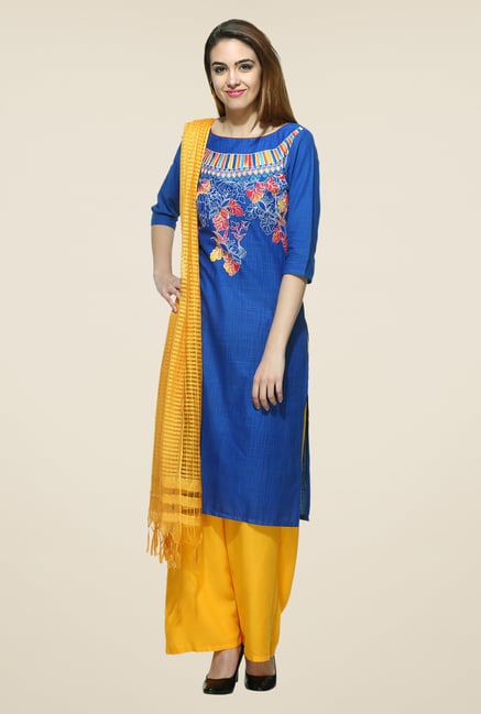 Aurelia Blue Printed Kurta Aurelia Blue Printed Kurta