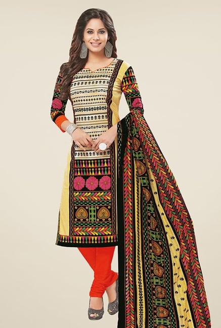 Salwar Studio Multicolor Printed Dress Material Salwar Studio Multicolor Printed Dress Material