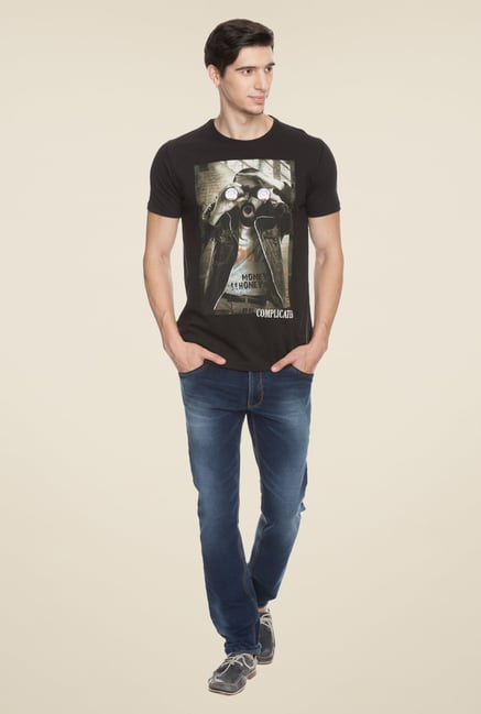 Status Quo Black Graphic Print T Shirt Status Quo Black Graphic Print T Shirt