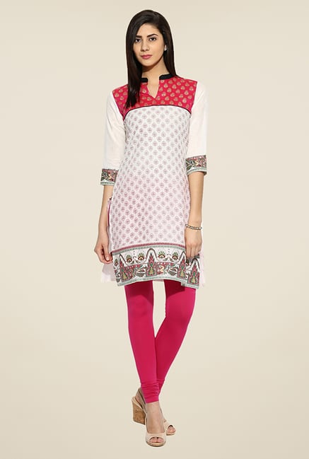 Mytri White Printed Kurti Mytri White Printed Kurti
