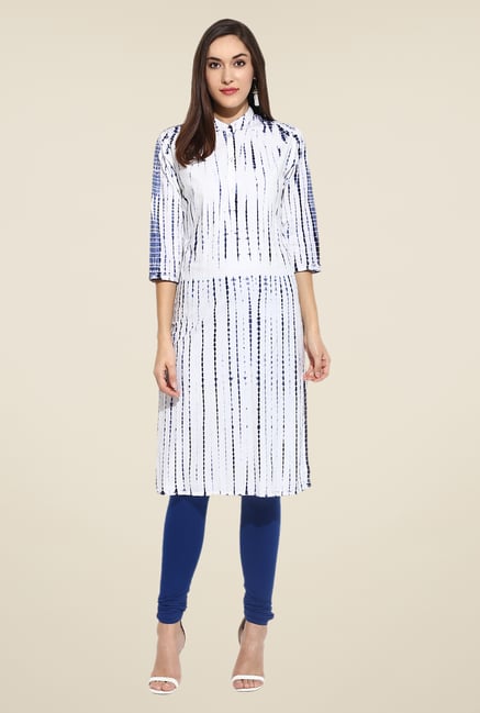 Mytri White Printed Kurta Mytri White Printed Kurta