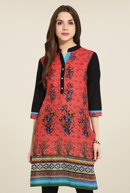 Mytri Coral Printed Kurti Mytri Coral Printed Kurti