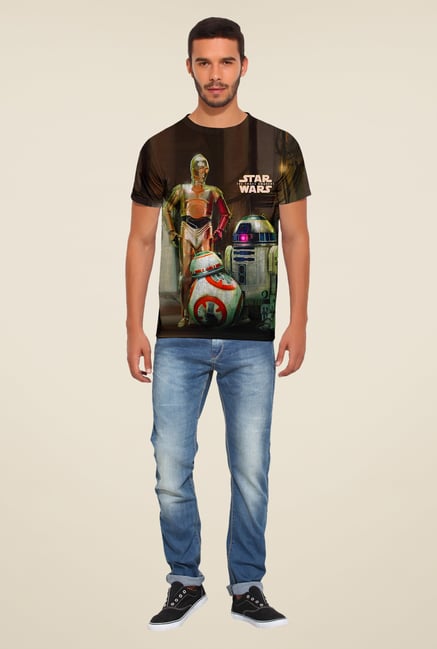Disney Brown Graphic Print T Shirt Disney Brown Graphic Print T Shirt
