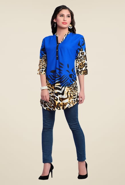Zola Blue Printed Kurti Zola Blue Printed Kurti