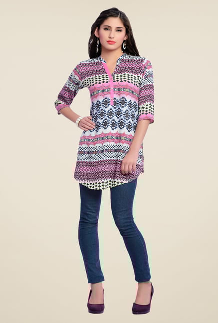 Zola Pink Printed Kurti Zola Pink Printed Kurti