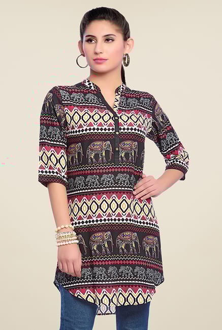 Zola Brown Printed Kurti Zola Brown Printed Kurti