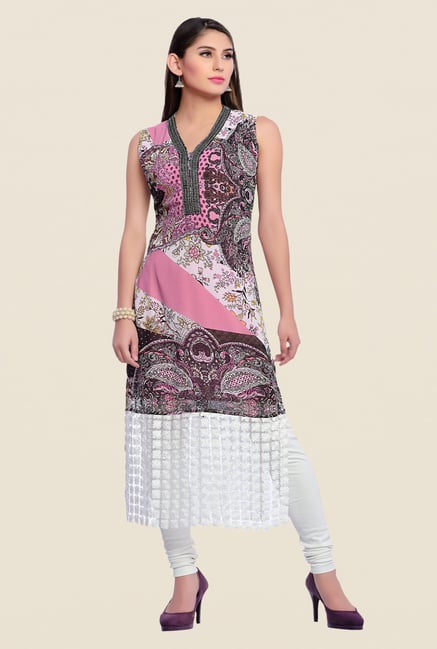 Zola Pink Printed Kurta Zola Pink Printed Kurta