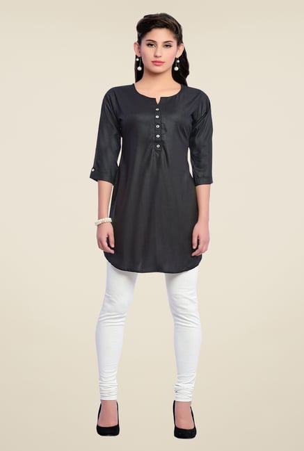 Zola Black Solid Kurti Zola Black Solid Kurti