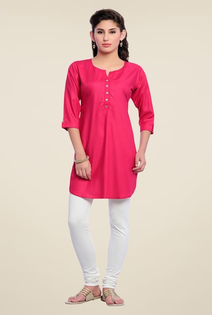 Zola Pink Solid Kurti Zola Pink Solid Kurti