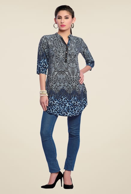 Zola Grey Printed Kurti Zola Grey Printed Kurti
