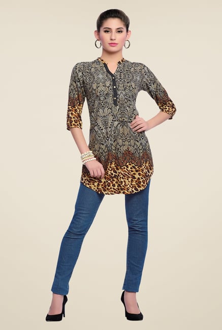 Zola Black Printed Kurti Zola Black Printed Kurti