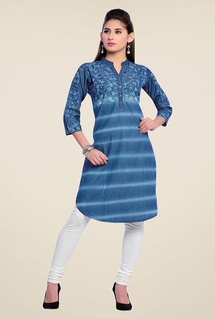 Zola Blue Printed Kurti Zola Blue Printed Kurti